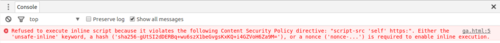 CSP Chrome Dev Tools