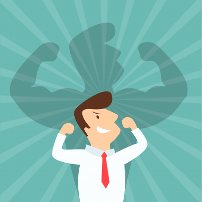 strong man illustration