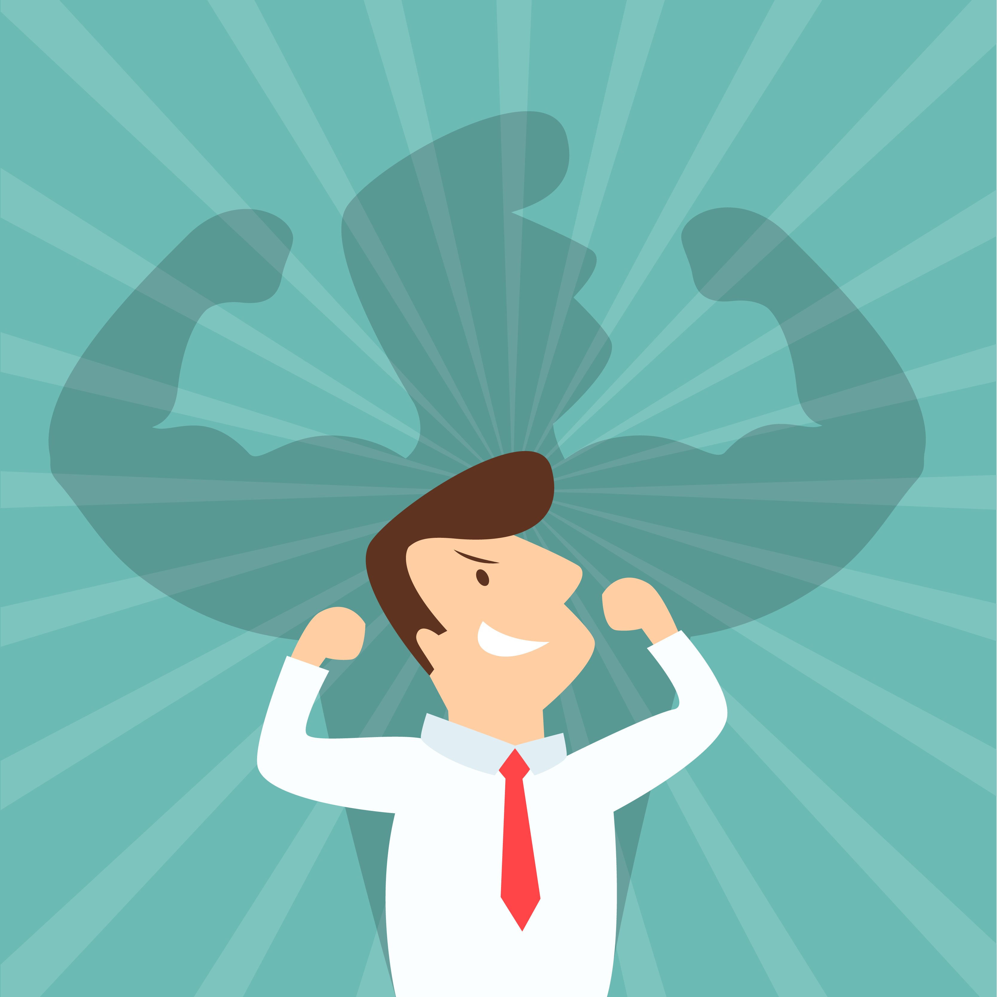 strong man illustration