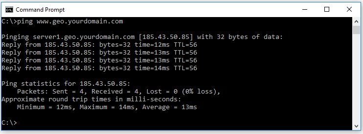 GSLB Ping Server1