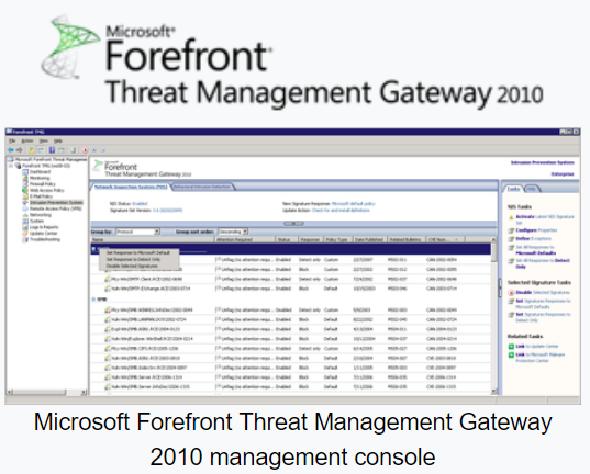 microsoft forefront tmg 2010 product