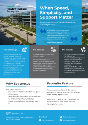 Case Study – Hewlett Packard Enterprise